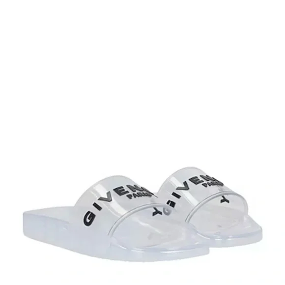Givenchy Slides Sandals Transparent Clear Rubber - Picture 11 of 12